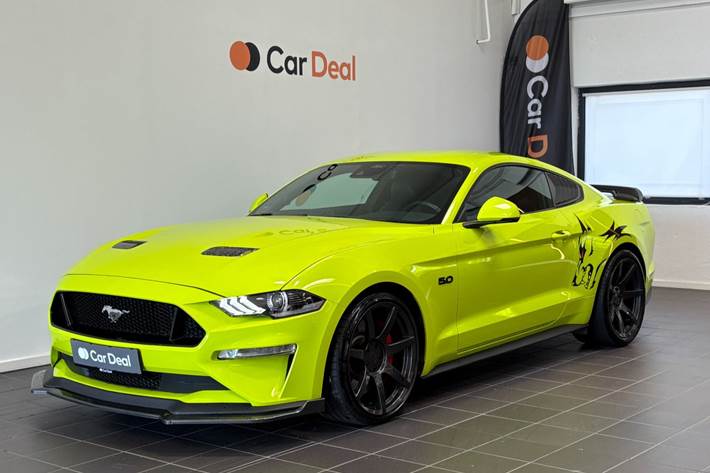 Grå Ford Mustang fra 2018
