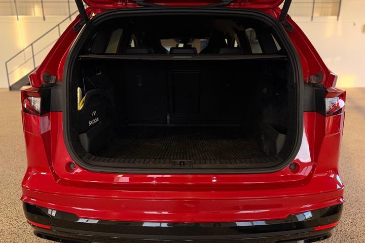 Rød Skoda Enyaq fra 2022