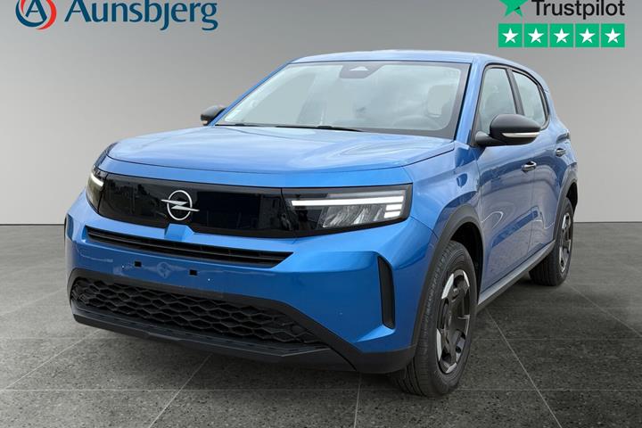 Blå Opel Frontera fra 2025 set udefra