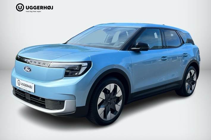 Blå Ford Explorer fra 2025 set udefra