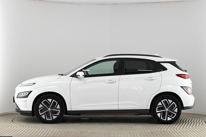 Hvid Hyundai Kona fra 2023