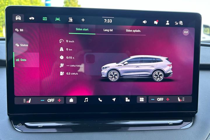 Sort Skoda Enyaq fra 2025