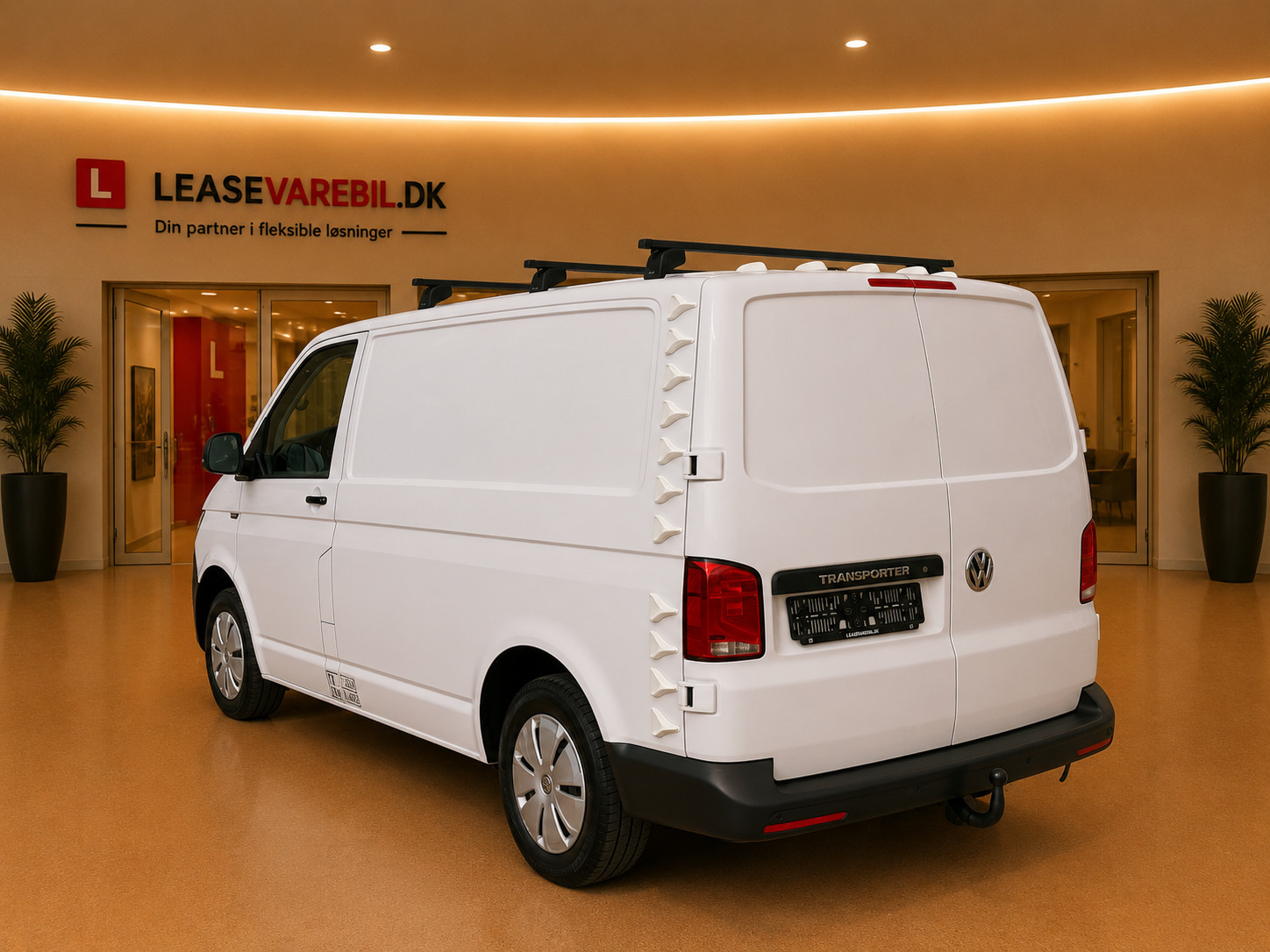 Hvid VW Transporter fra 2021