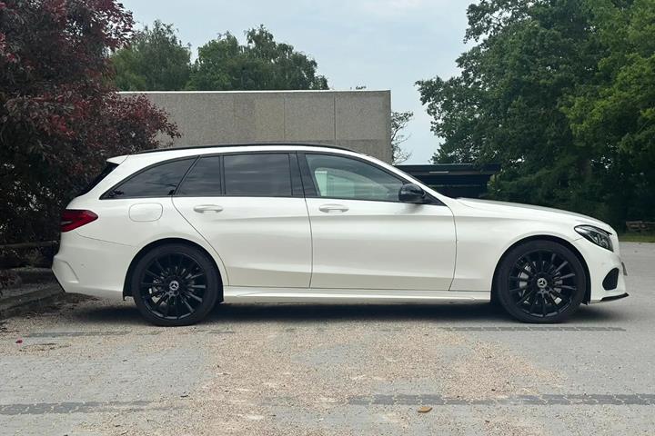 Hvid Mercedes C250 d fra 2017