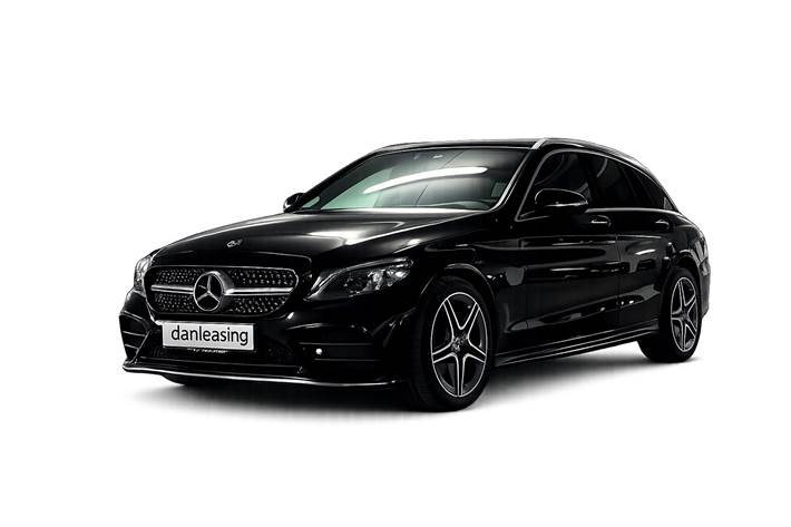 Sort Mercedes C220 d fra 2020 set udefra