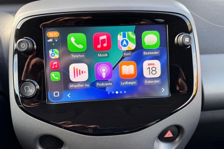Rød Toyota Aygo fra 2021