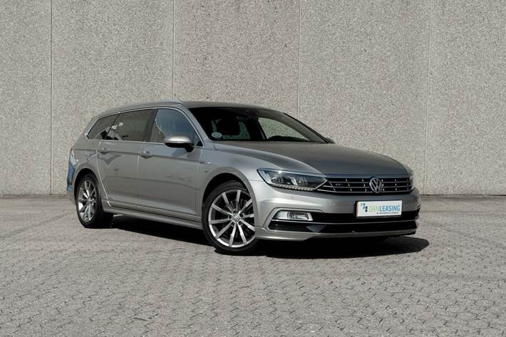 Grå VW Passat fra 2016