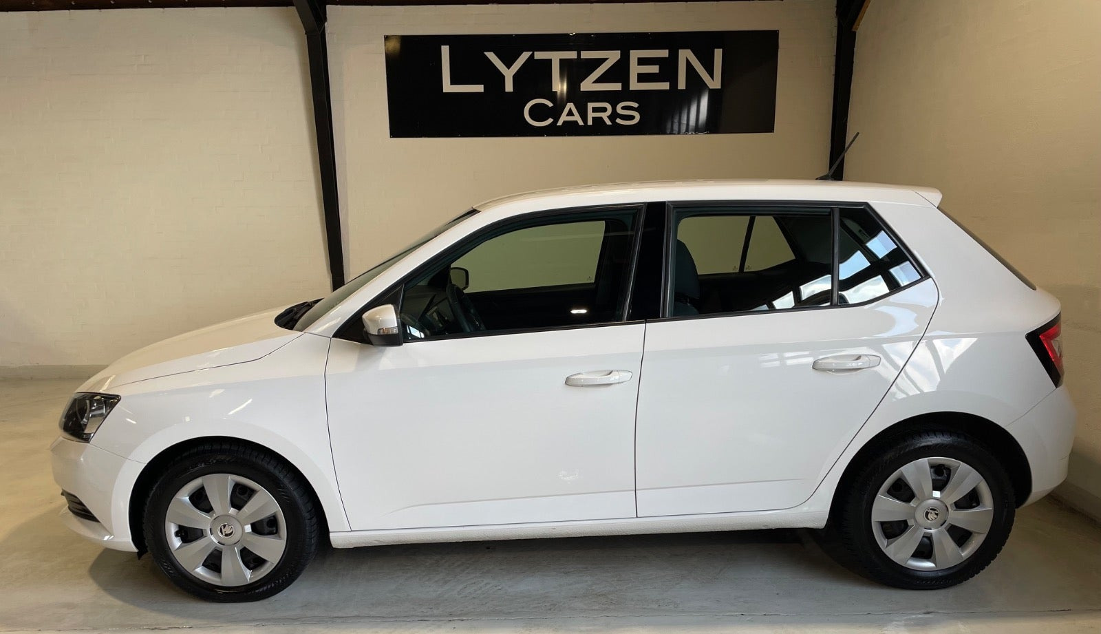 Hvid Skoda Fabia fra 2018