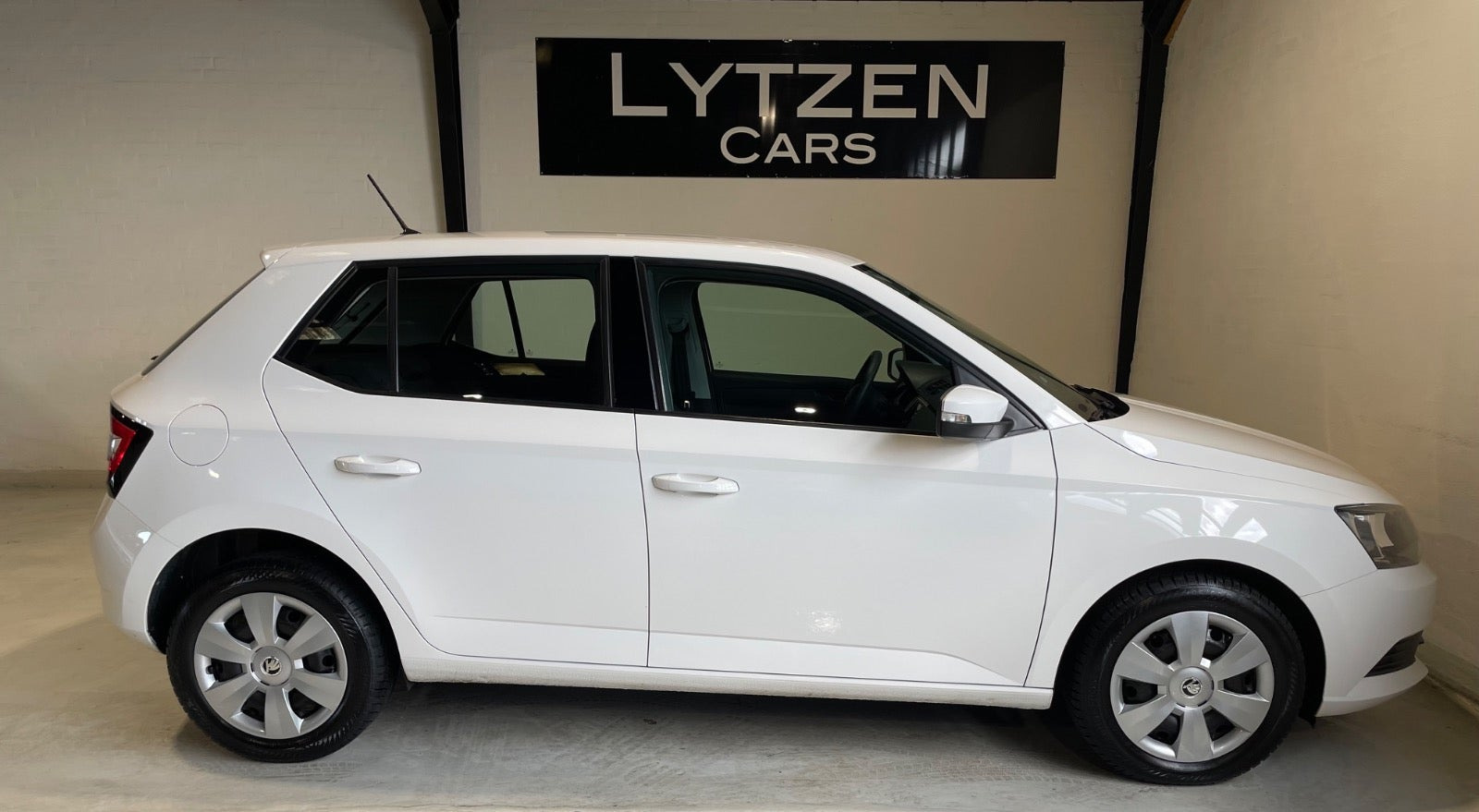 Hvid Skoda Fabia fra 2018