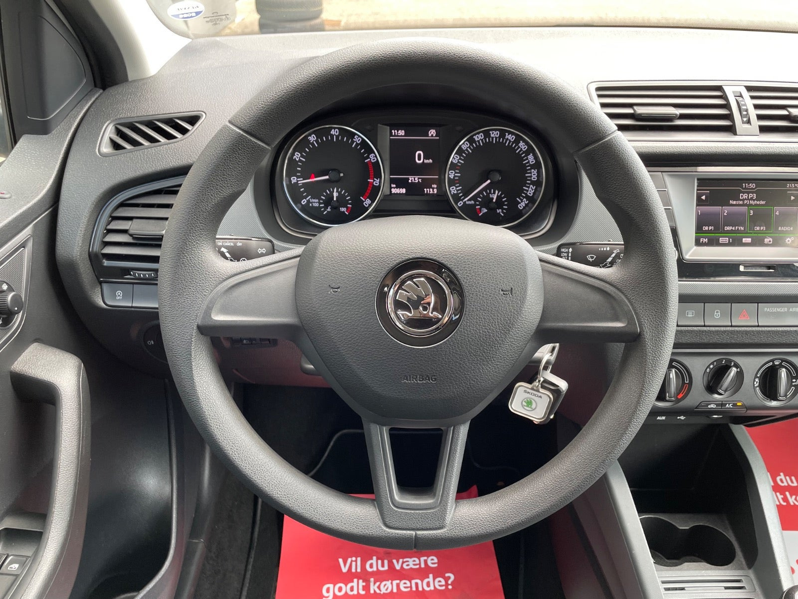 Hvid Skoda Fabia fra 2018