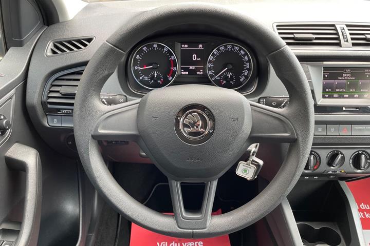 Hvid Skoda Fabia fra 2018