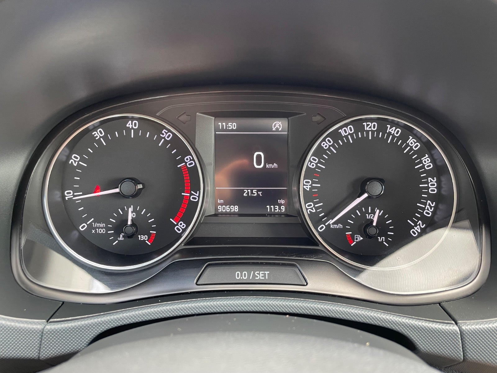 Hvid Skoda Fabia fra 2018