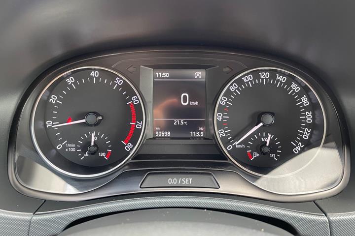 Hvid Skoda Fabia fra 2018