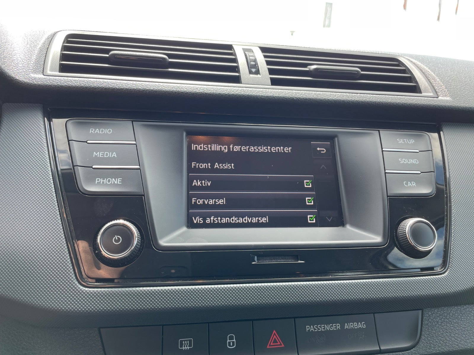 Hvid Skoda Fabia fra 2018