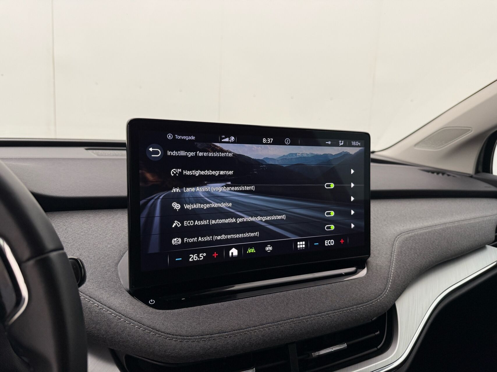 Sort Skoda Enyaq fra 2023