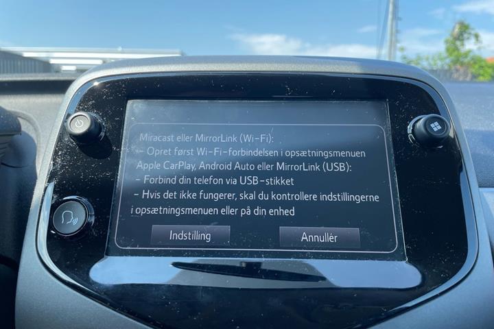 Rød Toyota Aygo fra 2020