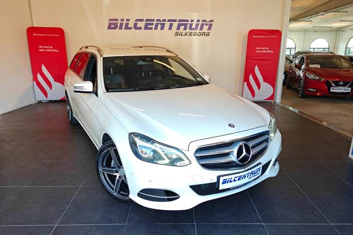Hvid Mercedes E220 fra 2014