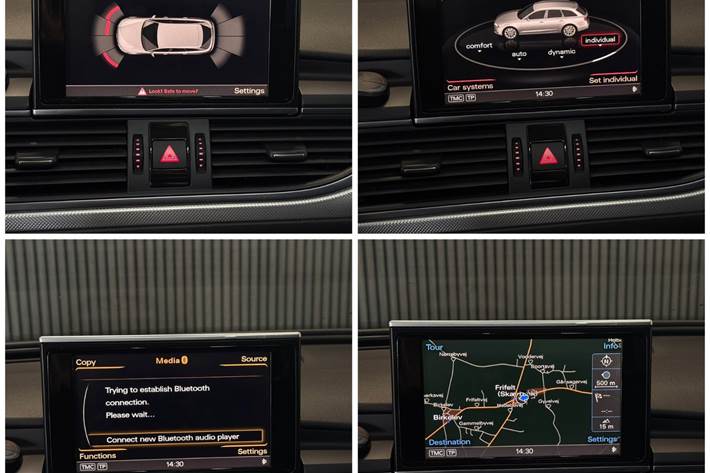 Gul Audi A6 fra 2011