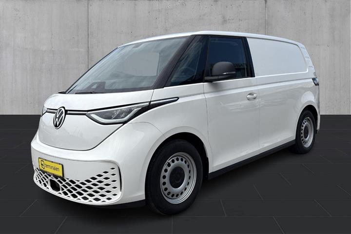 Hvid VW ID.Buzz fra 2023 set udefra
