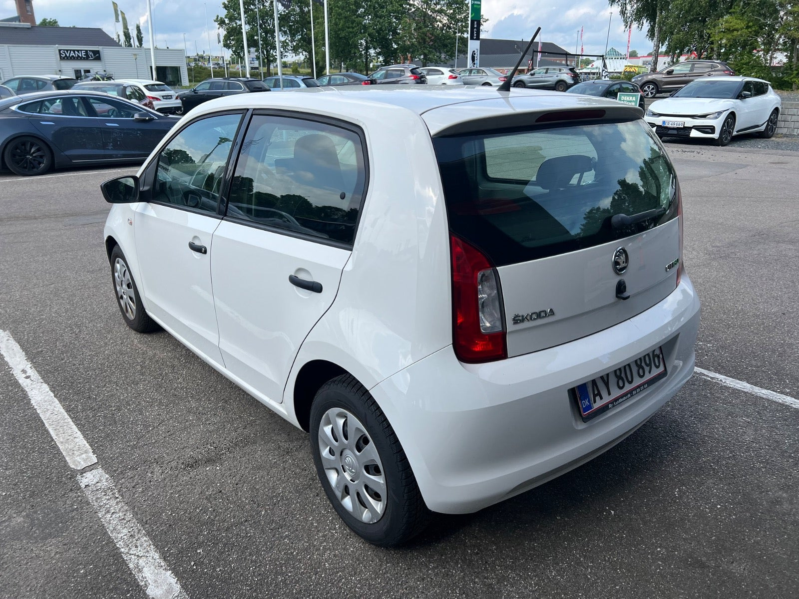 Grøn Skoda Citigo fra 2016