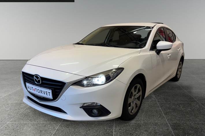 Hvid Mazda 3 fra 2013
