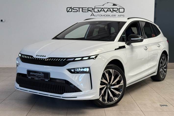 Hvid Skoda Enyaq fra 2026