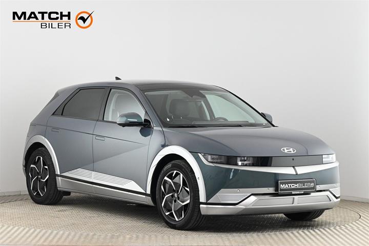 Grøn Hyundai Ioniq 5 fra 2023 set udefra