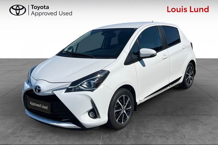Hvid Toyota Yaris fra 2020