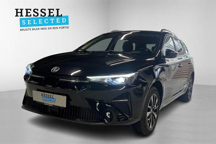 Sort MG MG5 fra 2023 set udefra