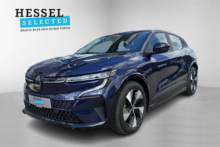 Blå Renault Megane E-Tech fra 2023 set udefra