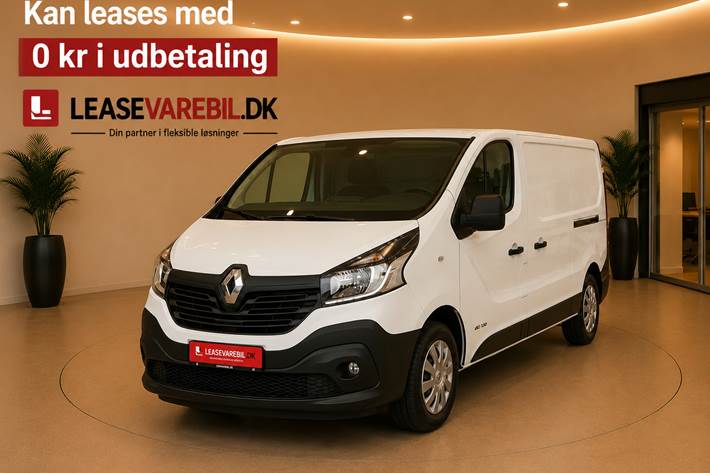 Hvid Renault Trafic T29 fra 2017 set udefra