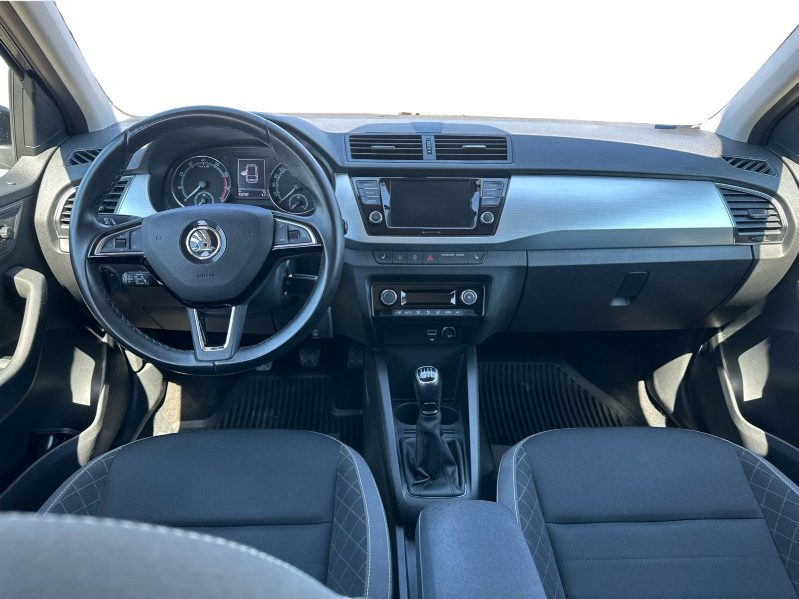 Sort Skoda Fabia fra 2019