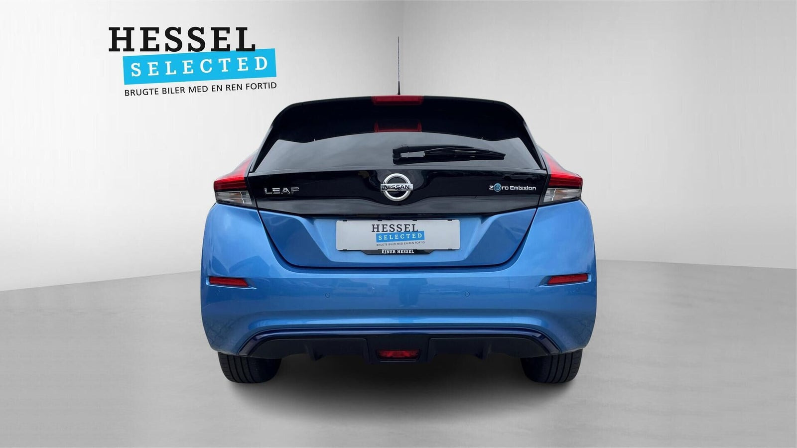 Blå Nissan Leaf fra 2021