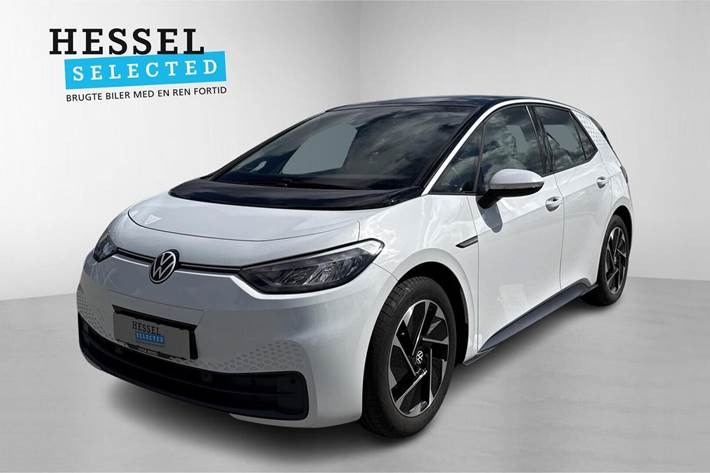 Hvid VW ID.3 fra 2021 set udefra