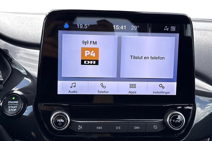 Grå Ford Fiesta fra 2021