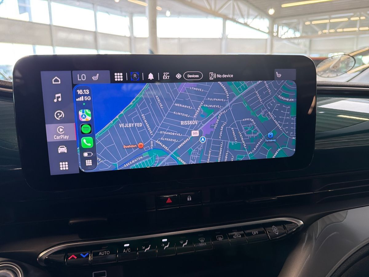 Blå Fiat 500e fra 2023