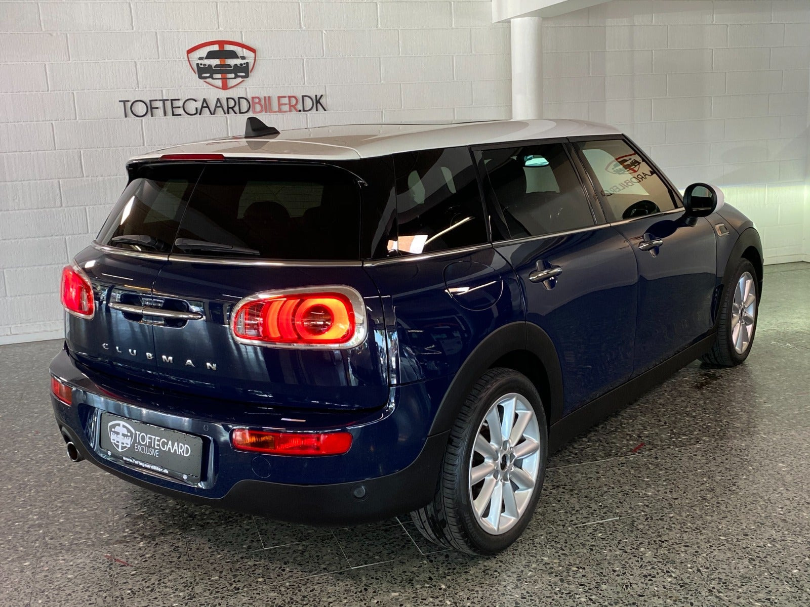 Blå Mini Clubman Cooper fra 2016