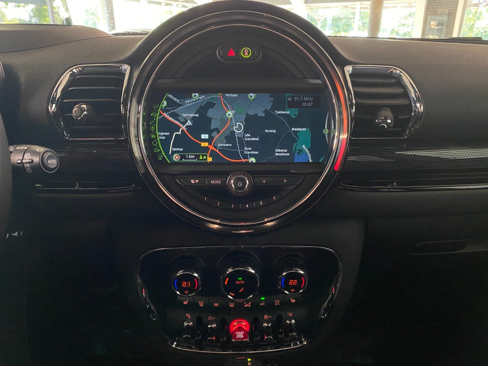 Blå Mini Clubman Cooper fra 2016
