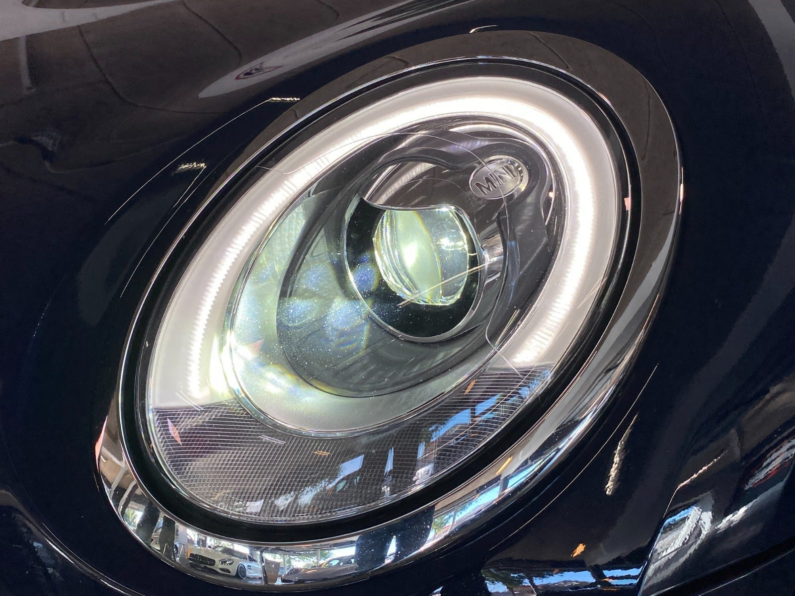 Blå Mini Clubman Cooper fra 2016