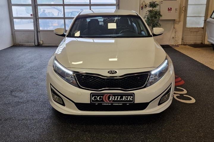 Hvid Kia Optima fra 2014