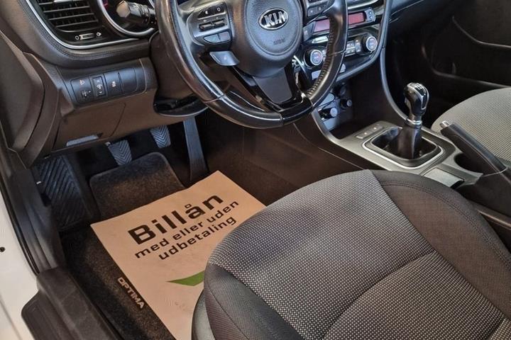 Hvid Kia Optima fra 2014