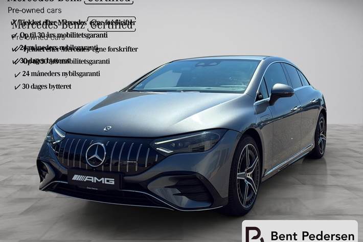 Grå Mercedes EQE 43 AMG fra 2023