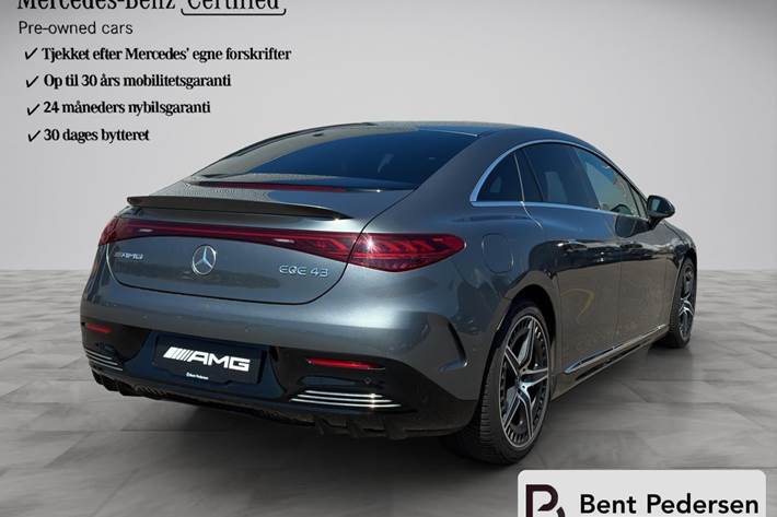 Grå Mercedes EQE 43 AMG fra 2023