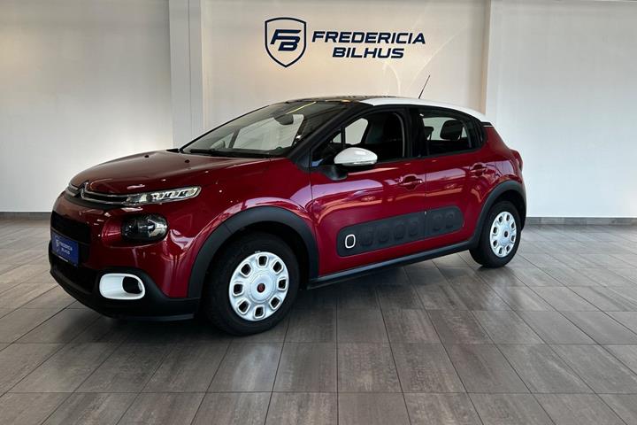 Rød Citroën C3 fra 2018