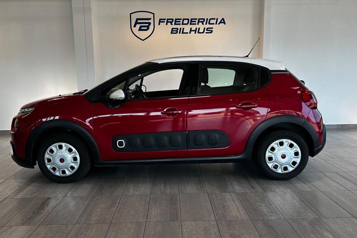 Rød Citroën C3 fra 2018