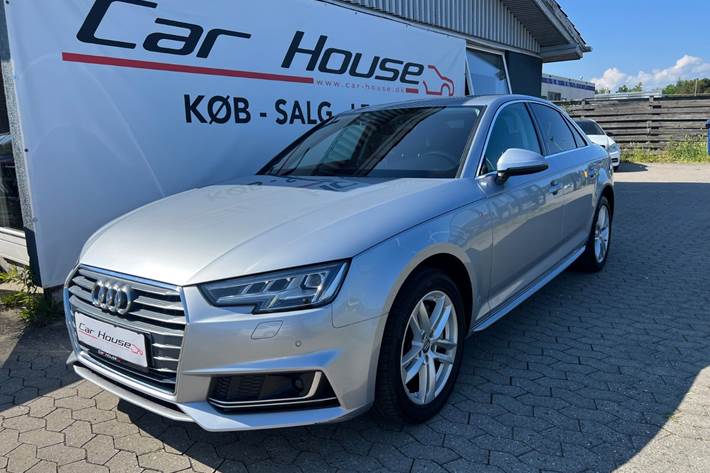 Sølv Audi A4 fra 2018