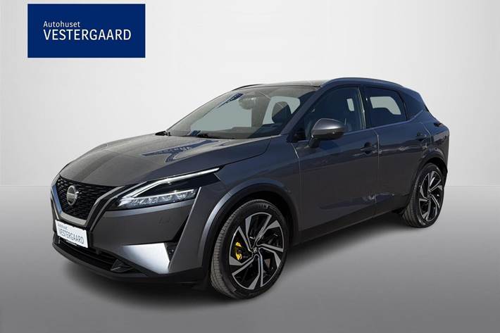 Grå Nissan Qashqai fra 2022 set udefra