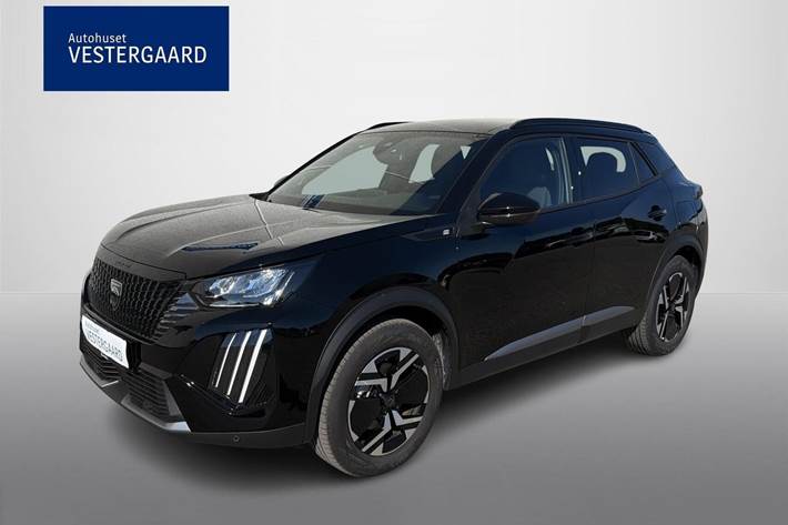 Sort Peugeot e-2008 fra 2025 set udefra