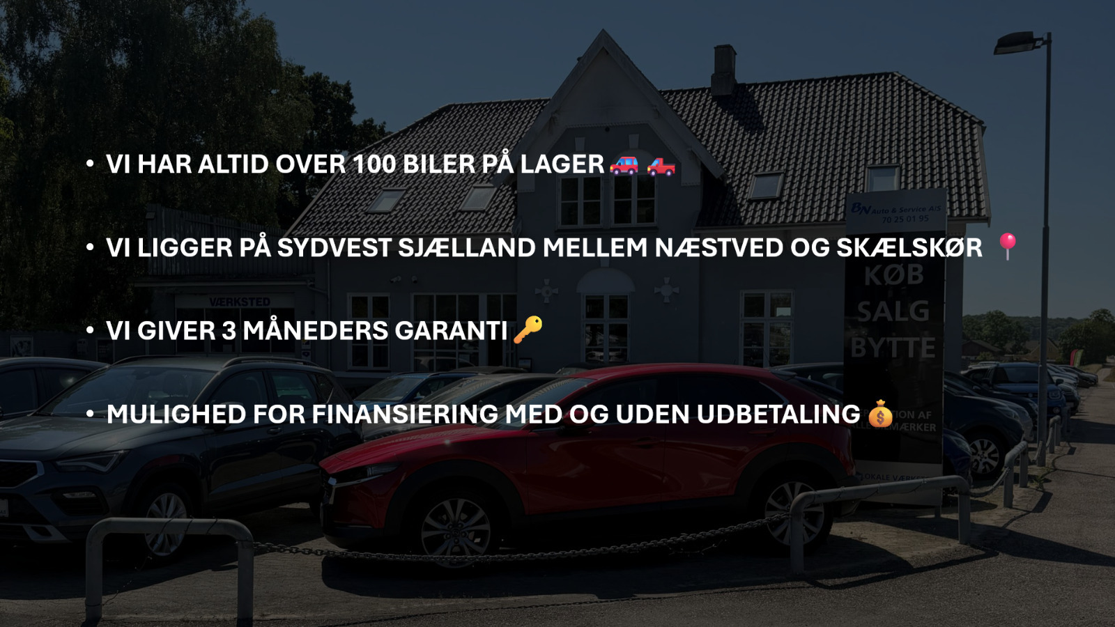 Blå Audi A4 fra 2005