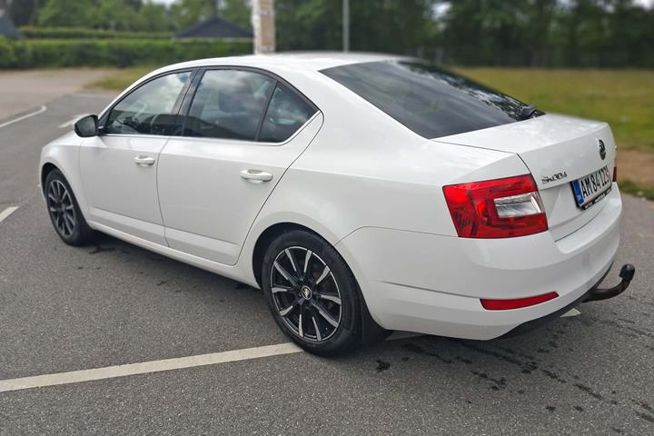Hvid Skoda Octavia fra 2014